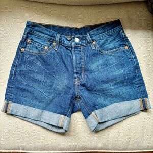 501 Cuffed High Rise Jean Shorts